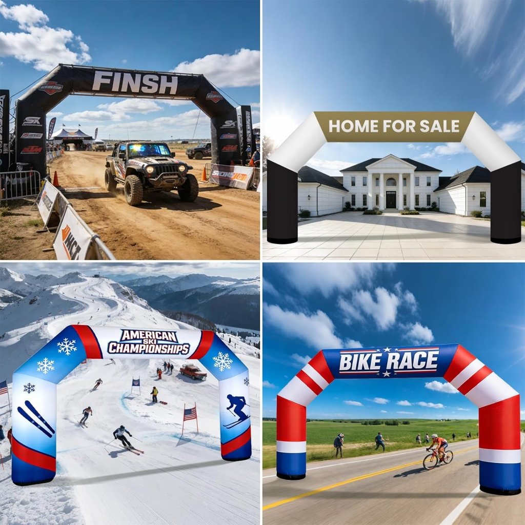20ft Custom Angled Air-Sealed Inflatable Arch – Suitable for Various Events - Customtrend