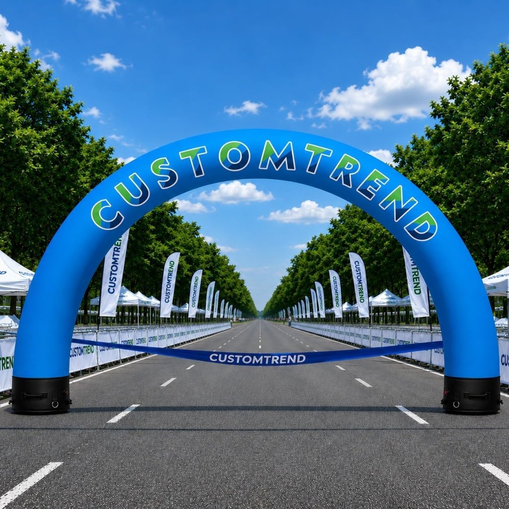 20x10ft Custom Round Sealed Inflatable Archway – Suitable for Various Events - Customtrend