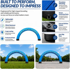 20x10ft Custom Round Sealed Inflatable Archway – Suitable for Various Events - Customtrend