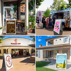 24x36" A-Frame Sidewalk Sign – Folding Double-Sided Outdoor Display for Business - Customtrend