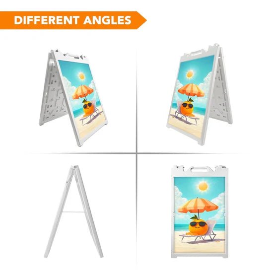 24x36" A-Frame Sidewalk Sign – Folding Double-Sided Outdoor Display for Business - Customtrend