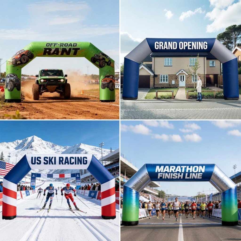 25ft Custom Angled Air-Sealed Inflatable Arch – Suitable for Various Events - Customtrend
