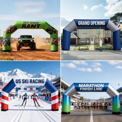 25ft Custom Angled Air-Sealed Inflatable Arch – Suitable for Various Events - Customtrend
