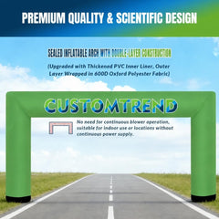 25ft Custom Square Air-Sealed Inflatable Arch – Suitable for Various Events - Customtrend