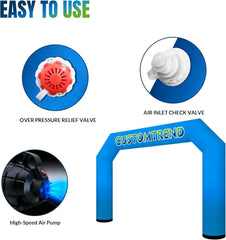 20ft Custom Angled Air-Sealed Inflatable Arch – Suitable for Various Events