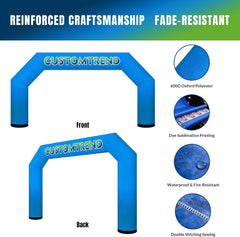 20ft Custom Angled Air-Sealed Inflatable Arch – Suitable for Various Events