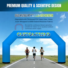 20ft Custom Angled Air-Sealed Inflatable Arch – Suitable for Various Events