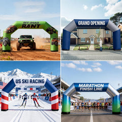 25ft Custom Angled Air-Sealed Inflatable Arch – Suitable for Various Events