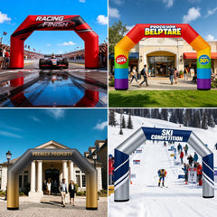 15ft Custom Angled Air-Sealed Inflatable Arch – Suitable for Various Events