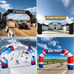 20ft Custom Angled Air-Sealed Inflatable Arch – Suitable for Various Events