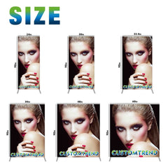 Custom 3FT 36” x 90”,4FT 48” x 90”,5FT 60” x 90” Tension Fabric Display Stand( Aluminum Stand Included) - Customtrend