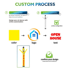 Custom 6ft 10ft 15ft 20ft Tall Sky Dancer(Blower Not Included) - Customtrend