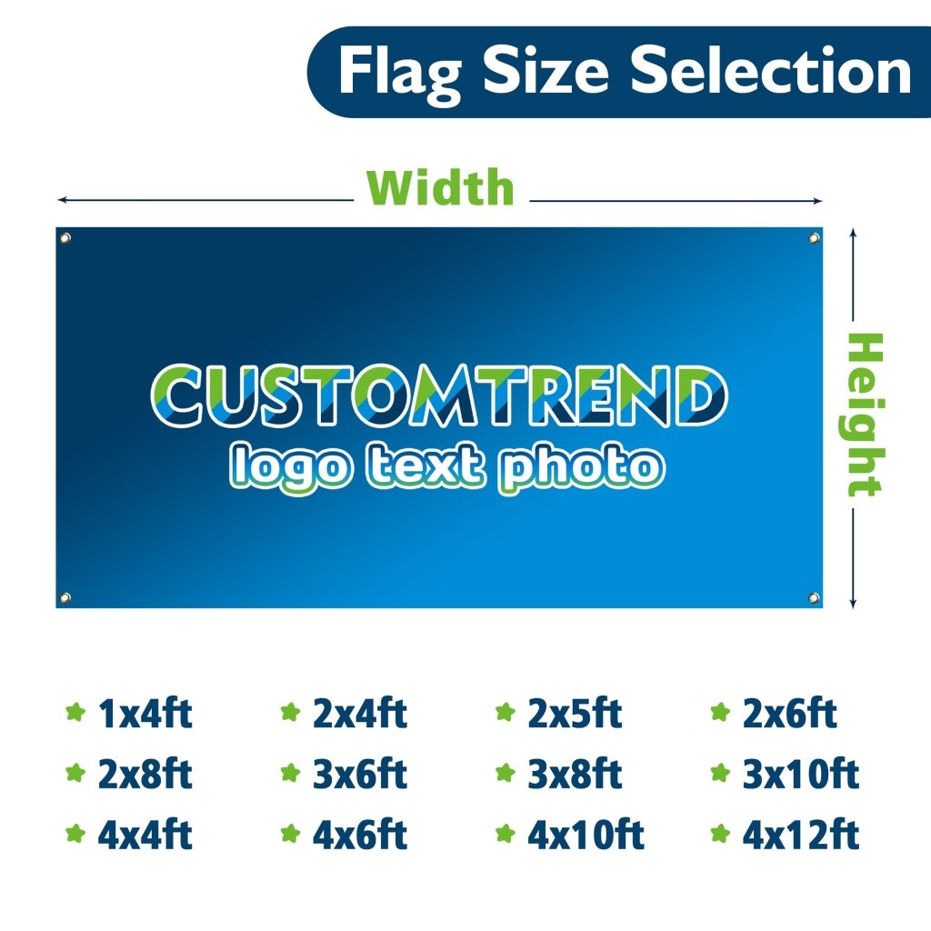 Custom Backdrop Banner(1x4, 2x8, 2x4, 3x6, 3x8, 3x10FT) - Customtrend