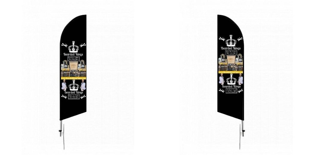Custom Blade Flags - 1.6x6.6,Single/Double - Customtrend