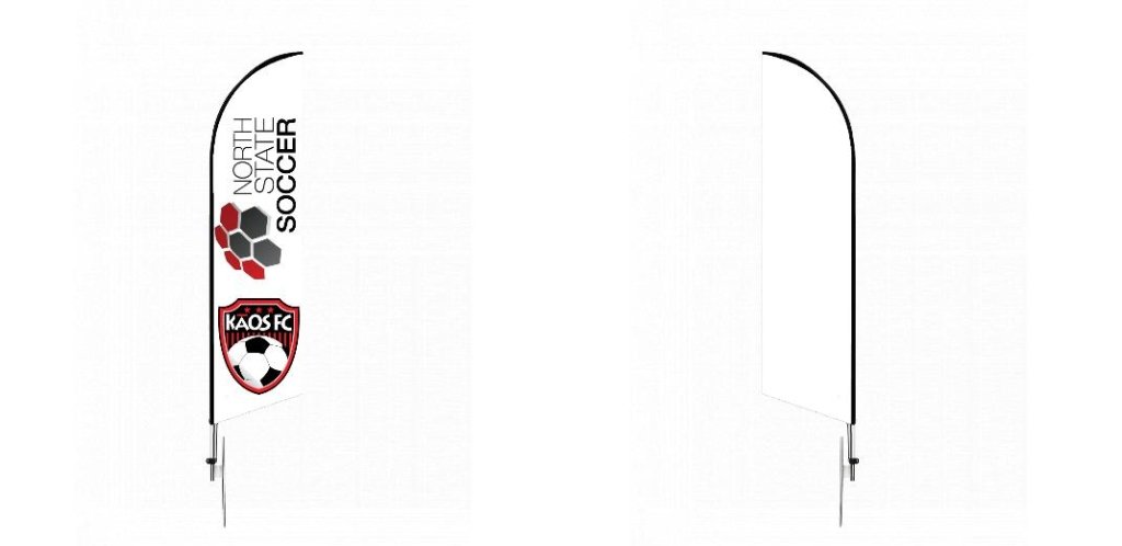 Custom Blade Flags - 1.6x6.6,Single/Double - Customtrend