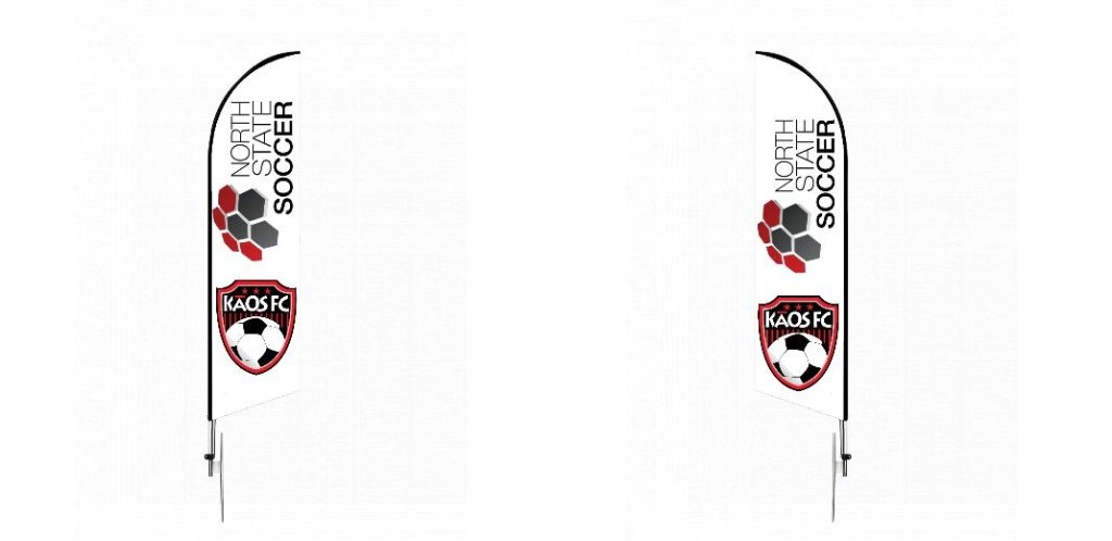 Custom Blade Flags - 1.6x6.6,Single/Double - Customtrend