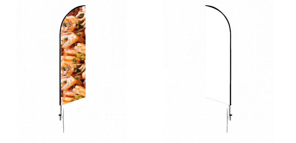 Custom Blade Flags - 3x12,Single/Double - Customtrend