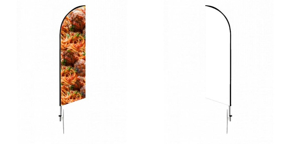 Custom Blade Flags - 3x12,Single/Double - Customtrend