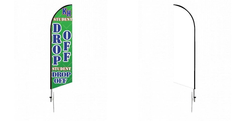 Custom Blade Flags - 3x12,Single/Double - Customtrend