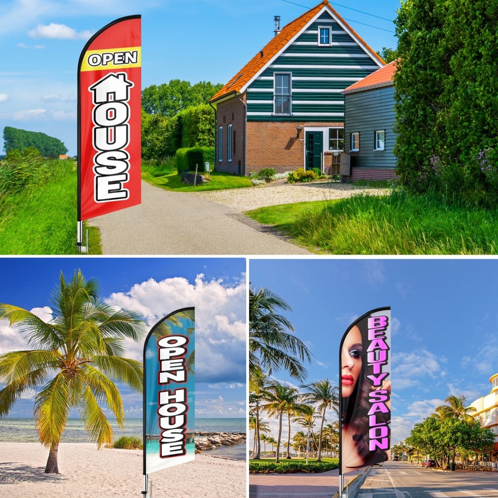 Custom Blade Flags - 3x12,Single/Double - Customtrend