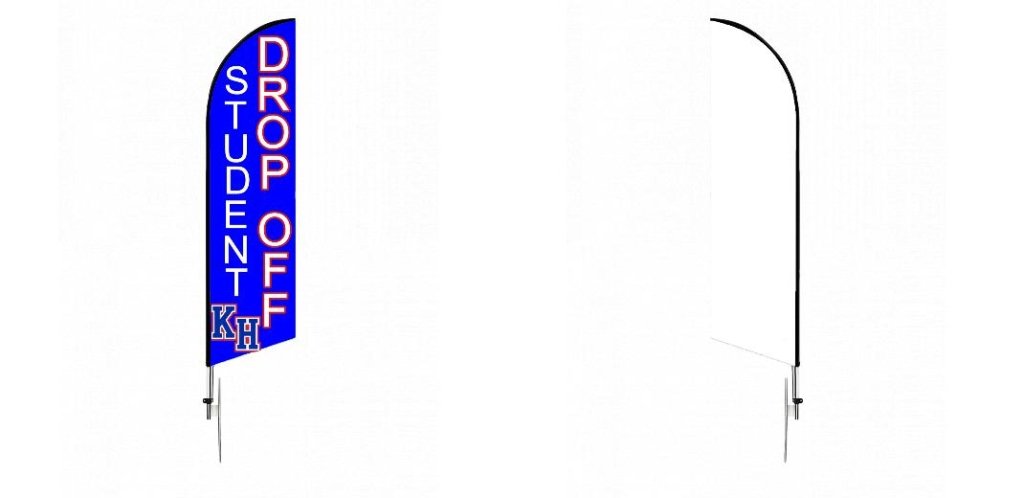 Custom Blade Flags - 3x12,Single/Double - Customtrend