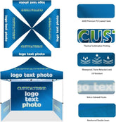 Custom Canopy Tent 10x15(10x15 canopy + back wall) - Customtrend