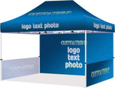 Custom Canopy Tent 10x15(10x15 canopy + back wall + 2 half side walls) - Customtrend