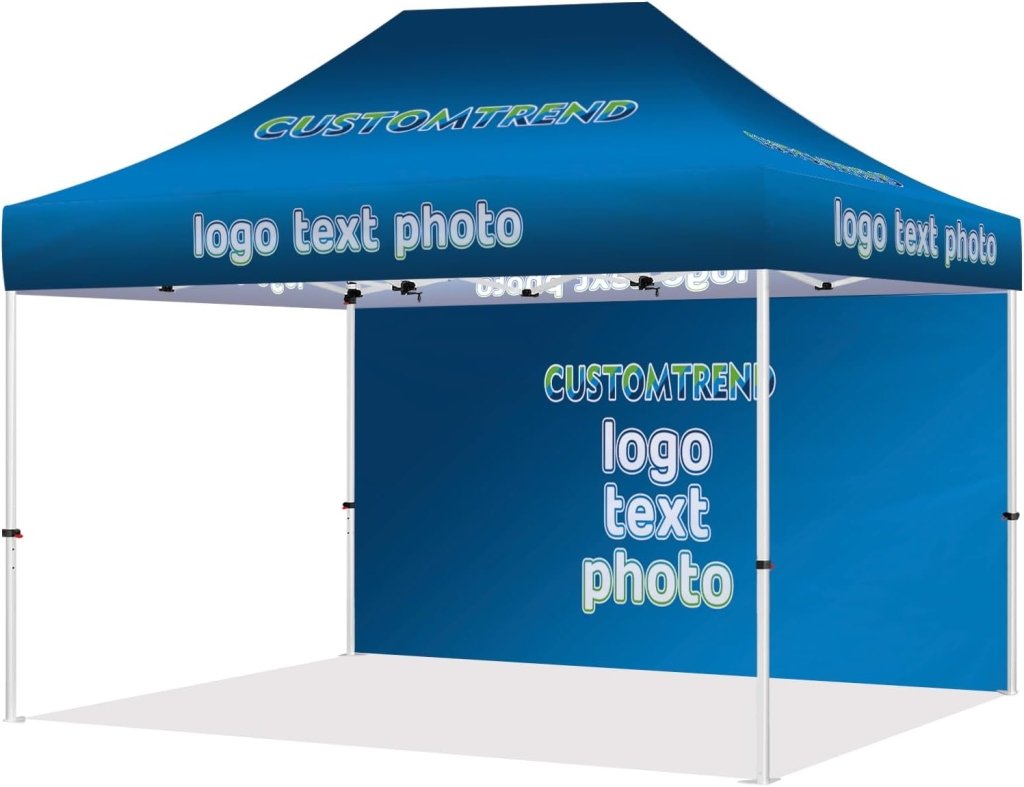 Custom Canopy Tent 10x15(10x15 canopy + back wall) - Customtrend