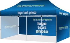 Custom Canopy Tent 10x20(10x20 canopy+ back wall + 2 full side walls) - Customtrend