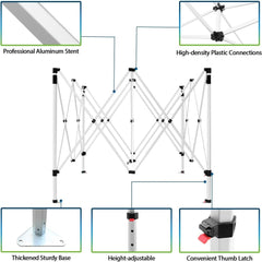 Custom Canopy Tent 10x20(10x20 canopy+ back wall) - Customtrend