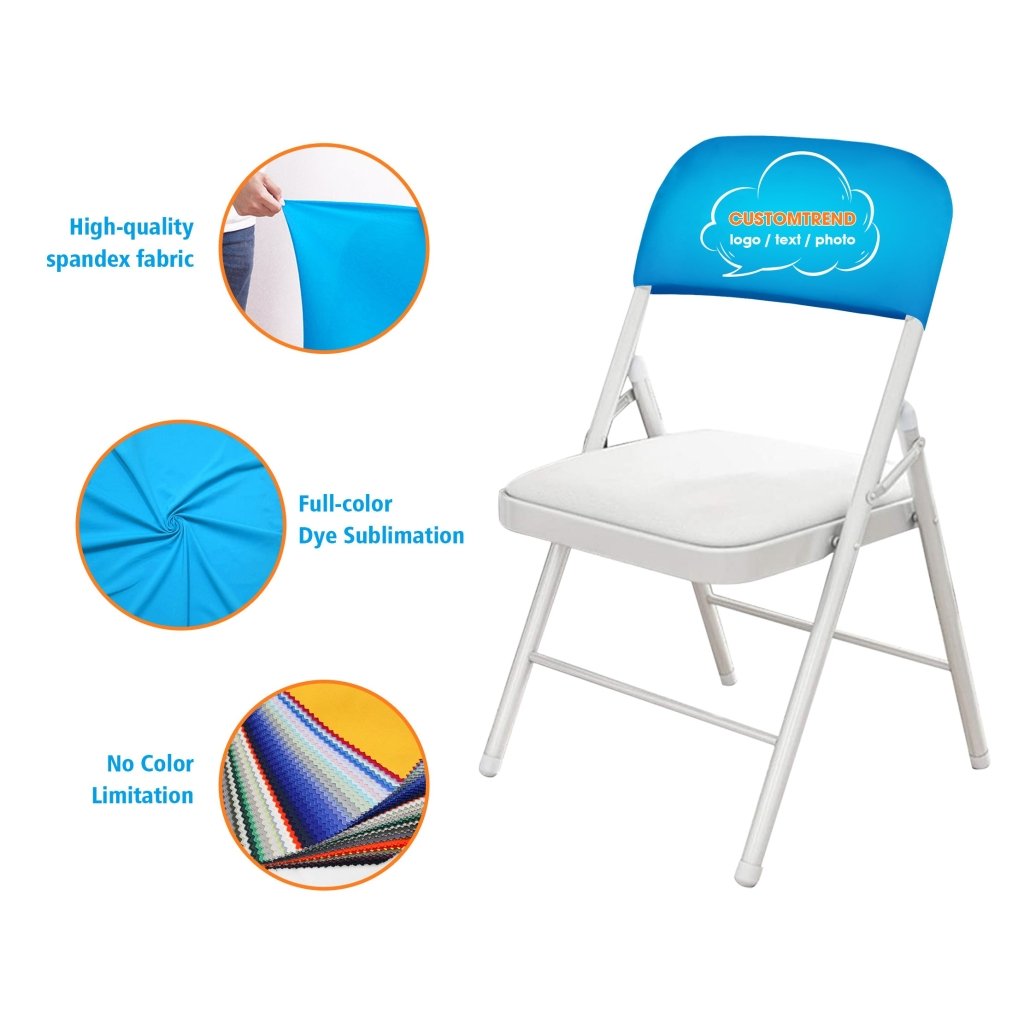 Custom Chair Cover( 18"W x 9"H,18"W x 11"H,20"W x 11"H) - Customtrend