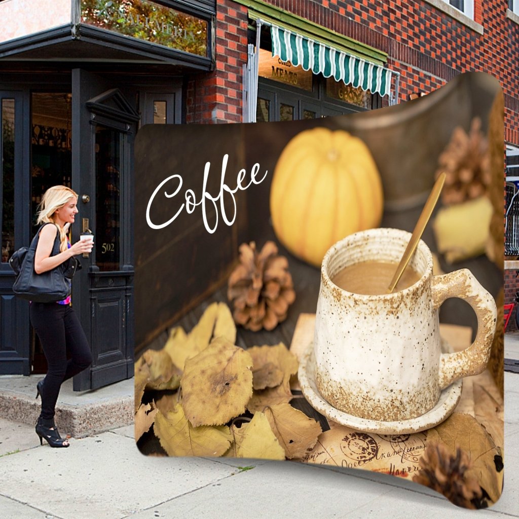 Custom Curved Tension Fabric Display(87x118.1in+Stand,Single/Double Sided) - Customtrend