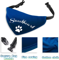 Custom Dog Bandanas(Blue,Black,white straps) - Customtrend