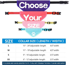 Custom Dog Bandanas(Blue,Black,white straps) - Customtrend