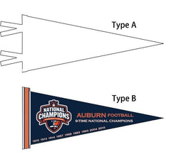 Custom Felt Pennant Flag(7.8&34;x 17&34;/11&34;x 27&34;/12&34; x 30&34;,Type A/B) - Customtrend