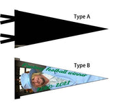 Custom Felt Pennant Flag(7.8"x 17"/11"x 27"/12" x 30",Type A/B) - Customtrend