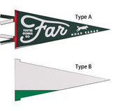 Custom Felt Pennant Flag(7.8&34;x 17&34;/11&34;x 27&34;/12&34; x 30&34;,Type A/B) - Customtrend