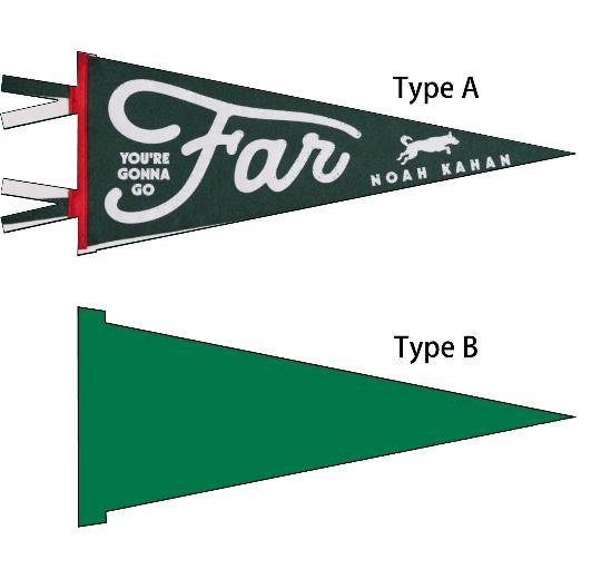 Custom Felt Pennant Flag(7.8&34;x 17&34;/11&34;x 27&34;/12&34; x 30&34;,Type A/B) - Customtrend