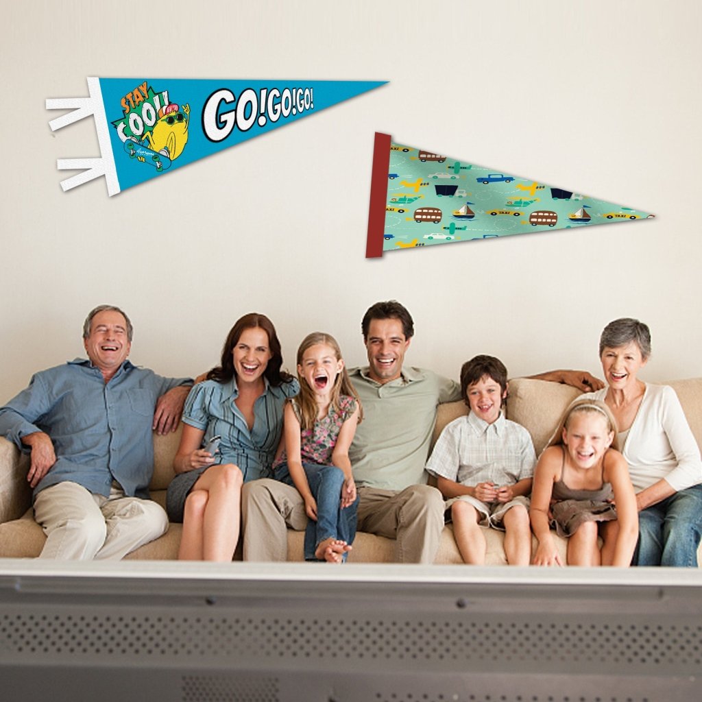 Custom Felt Pennant Flag(7.8"x 17"/11"x 27"/12" x 30",Type A/B) - Customtrend