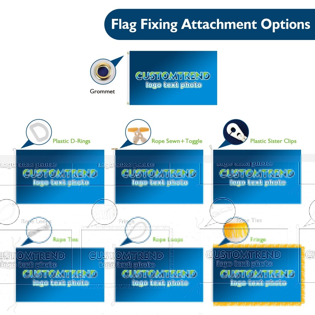Custom Flag(2x3 / 4x6 / 8x12 / 10x15ft,Single/Double Side) - Customtrend