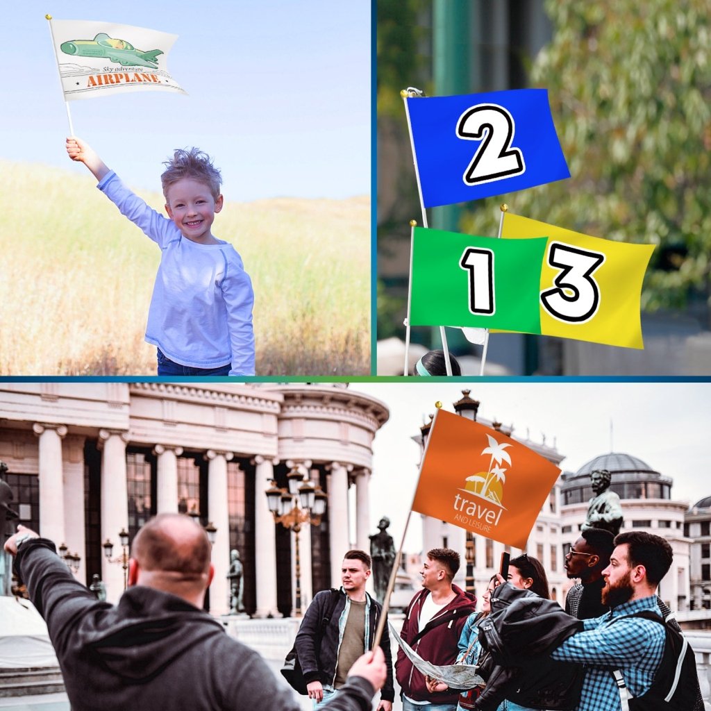 Custom Handheld Flag(4X6in/5x8in/8x11in) - Customtrend