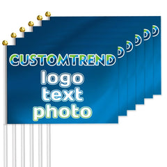 Custom Handheld Flag(4X6in/5x8in/8x11in) - Customtrend