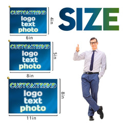 Custom Handheld Flag(4X6in/5x8in/8x11in) - Customtrend