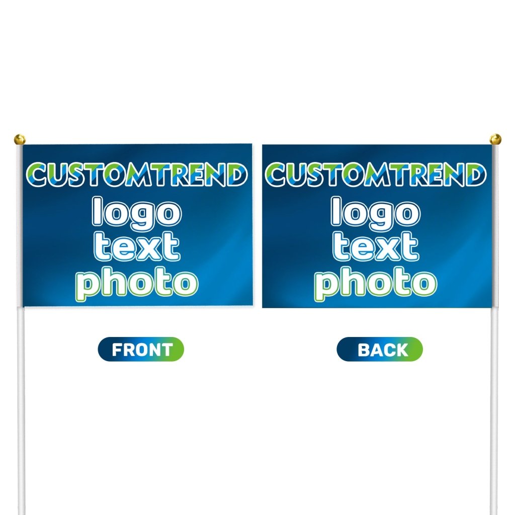 Custom Handheld Flag(4X6in/5x8in/8x11in) - Customtrend