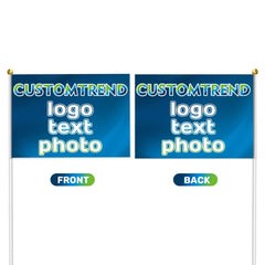 Custom Handheld Flag(4X6in/5x8in/8x11in) - Customtrend