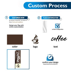 Custom Rectangle Feather Flag - 2.3x9FT, Single/Double - Sided - Customtrend