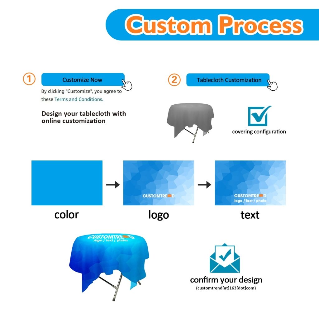 Custom Round Table Cloth(59"× 59") - Customtrend