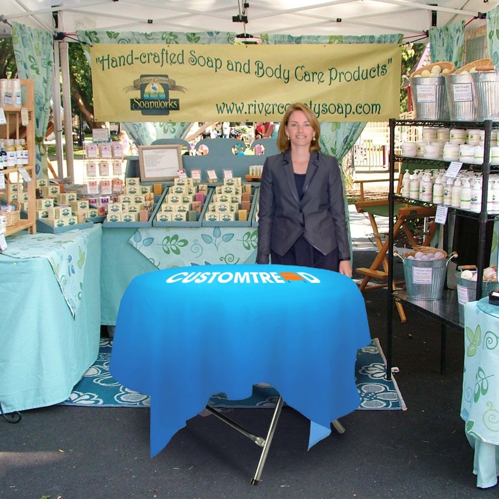 Custom Round Table Cloth(59"× 59") - Customtrend