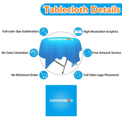 Custom Round Table Cloth(59"× 59") - Customtrend
