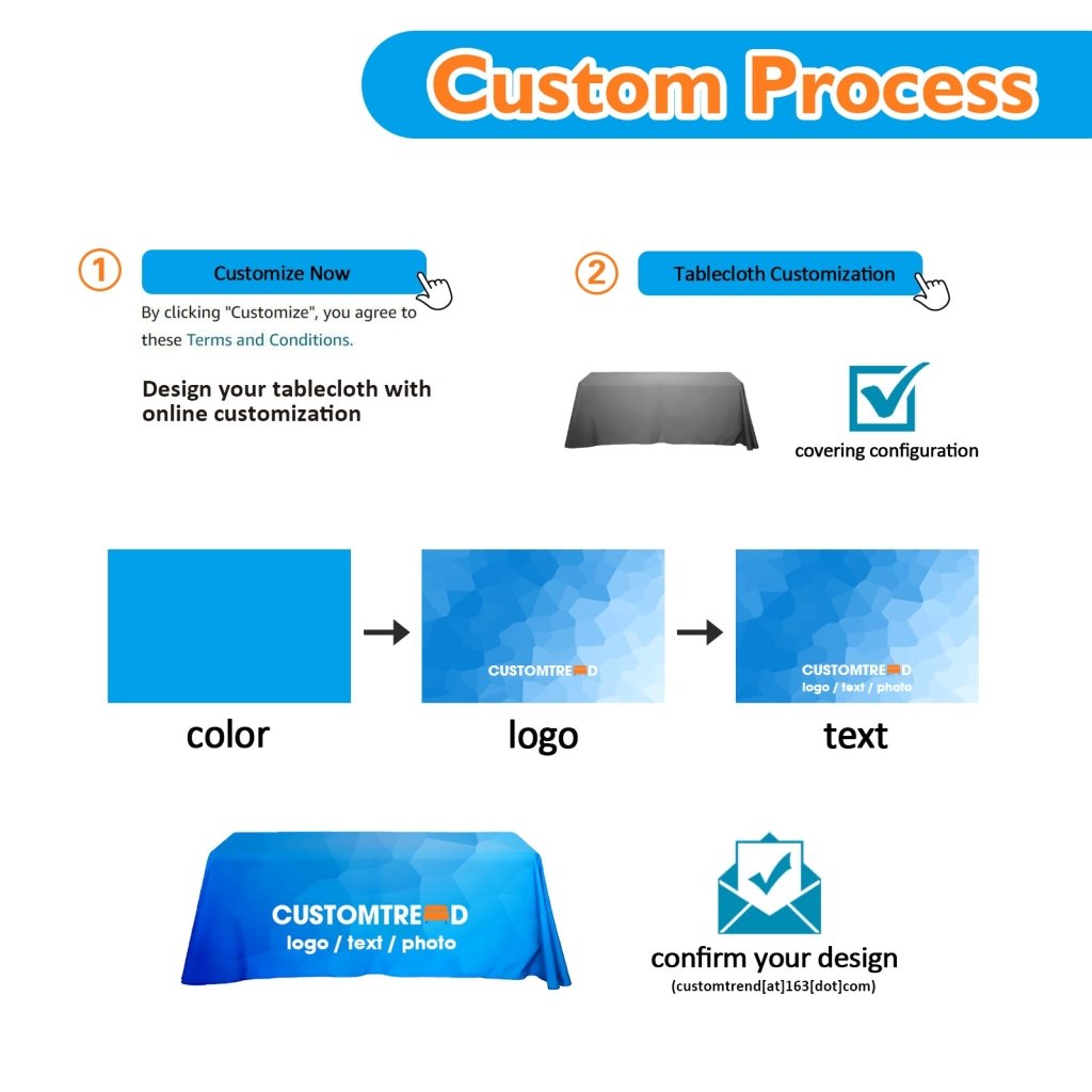 Custom Standard Table Cloth(S - 106x88''/M - 119x88''/L - 130x88''/XL - 154x88'') - Customtrend